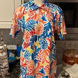 X womens Gashouse Golf stretch short sleeve regular size shirt size L